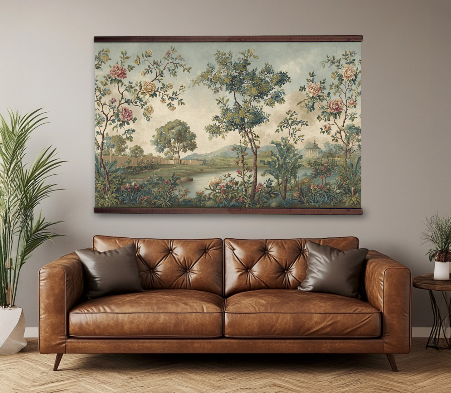 Chinoiserie Tapestry Art | Extra Large, Ready to Hang