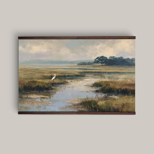 Coastal Marsh Wall Hanging — Extra Large Tapestry Art | Ready to Hang