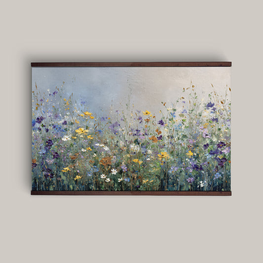 Wildflower Meadow Tapestry – Colorful Floral Wall Art, Cottagecore Decor, Extra Large Art