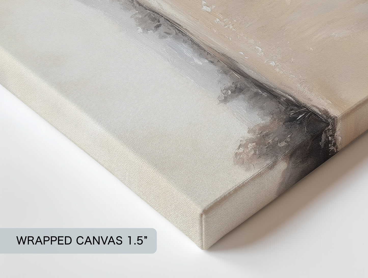 Wildflower Meadow Wrapped Canvas Wall Art – Floral Field Landscape Nature Décor