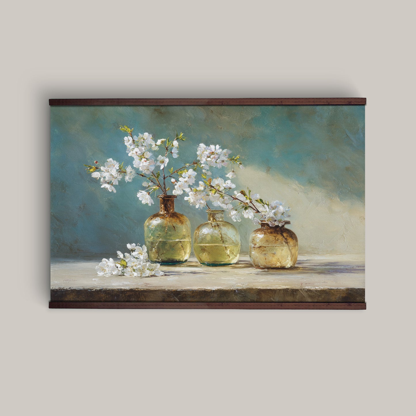 Still Life Tapestry – Floral Vase Wall Art, Extra Large Ready to Hang Wall Art