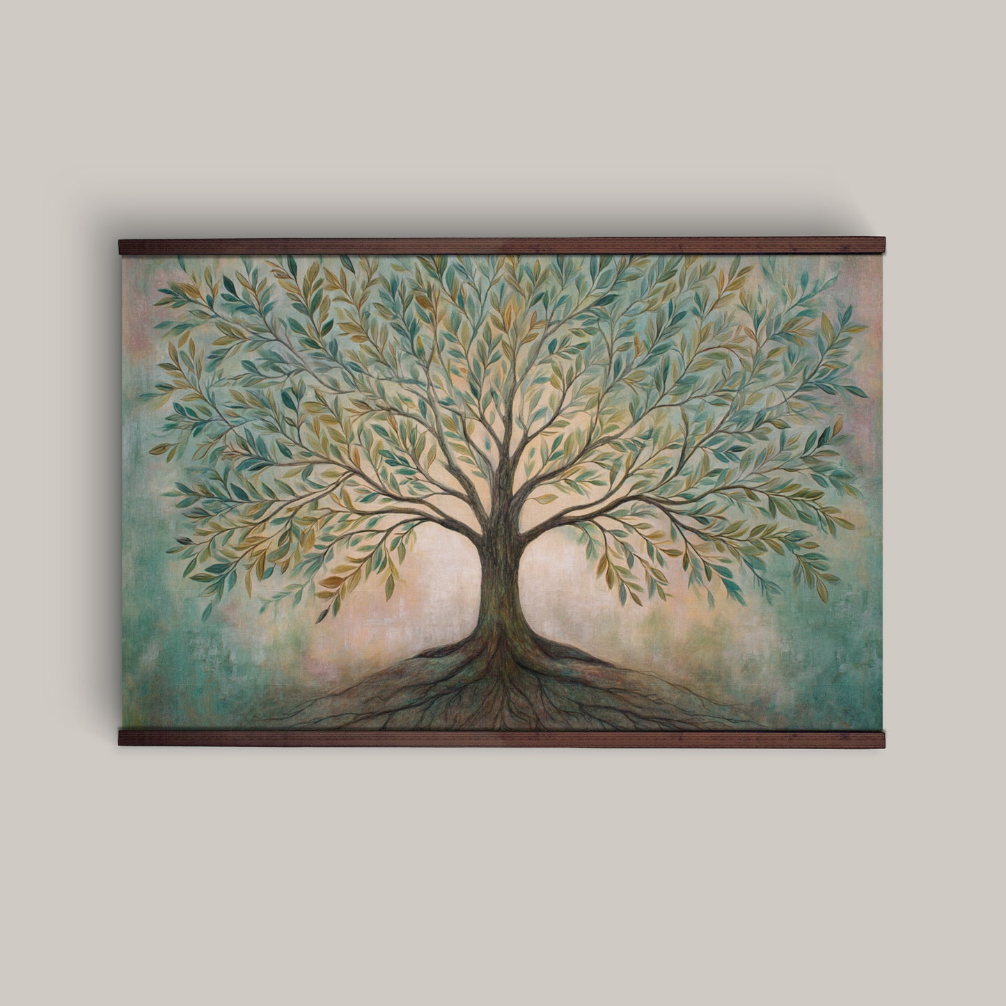 Tree of Life Tapestry – Symbolic Wall Art, Boho Nature Decor, Rooted Tree Wall Hanging, Extra Large Fabric Art